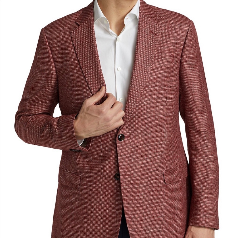 Giorgio Armani Men’s Jacket- Virgin Wool-Silk Blend Blazer